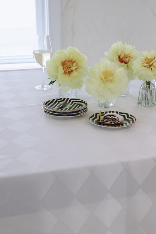 Royal White Tablecloth